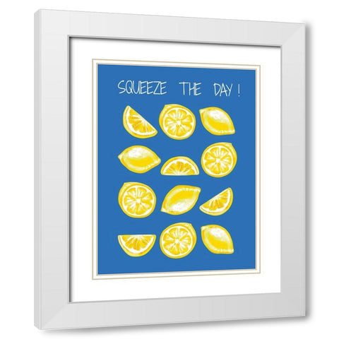 Squeeze the Day III White Modern Wood Framed Art Print with Double Matting by Tyndall, Elizabeth