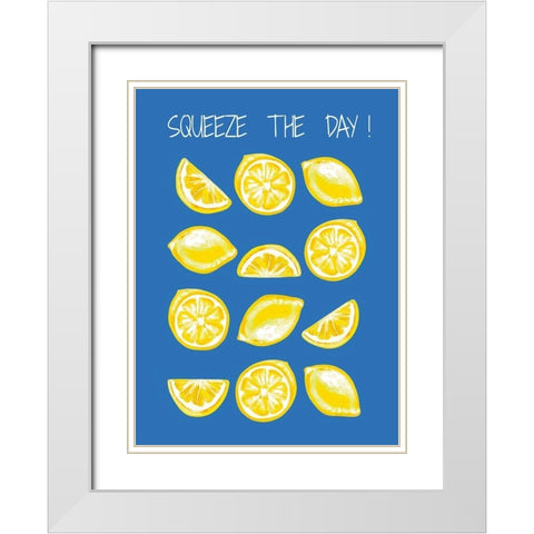 Squeeze the Day III White Modern Wood Framed Art Print with Double Matting by Tyndall, Elizabeth