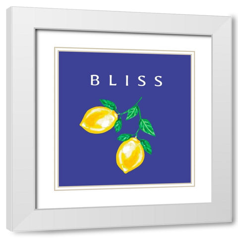 Bliss White Modern Wood Framed Art Print with Double Matting by Tyndall, Elizabeth