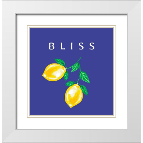 Bliss White Modern Wood Framed Art Print with Double Matting by Tyndall, Elizabeth