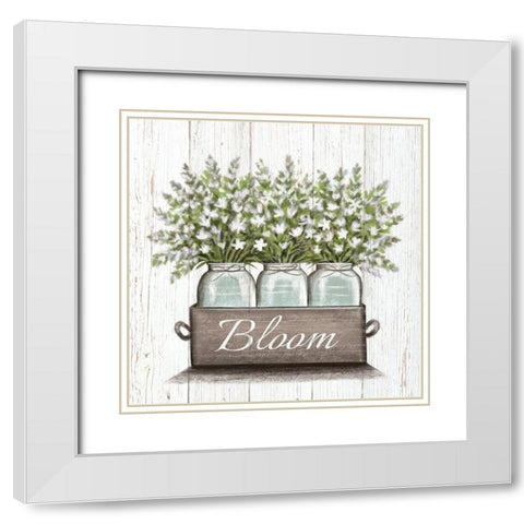 Welcome White Modern Wood Framed Art Print with Double Matting by Tyndall, Elizabeth