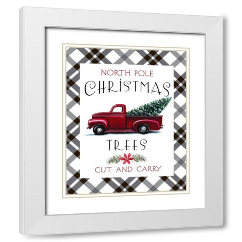 North Pole White Modern Wood Framed Art Print with Double Matting by Tyndall, Elizabeth