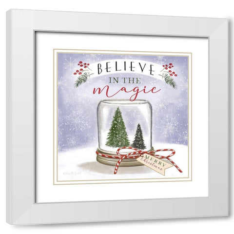 Believe in the Magic White Modern Wood Framed Art Print with Double Matting by Tyndall, Elizabeth