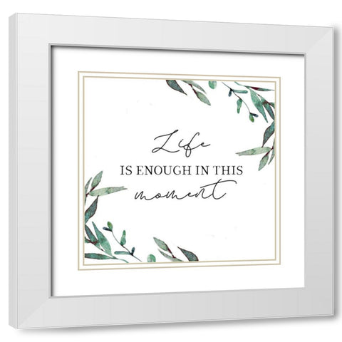 Life White Modern Wood Framed Art Print with Double Matting by Tyndall, Elizabeth