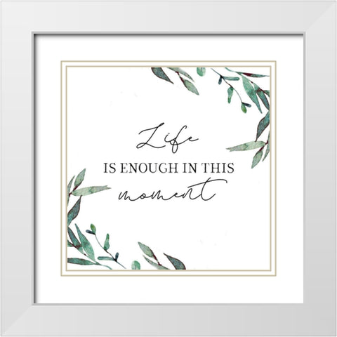 Life White Modern Wood Framed Art Print with Double Matting by Tyndall, Elizabeth