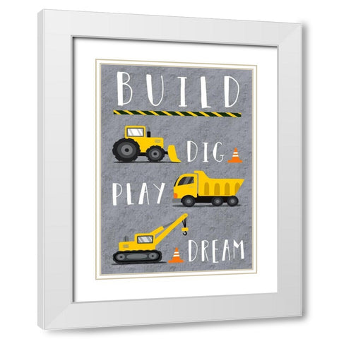 Build White Modern Wood Framed Art Print with Double Matting by Tyndall, Elizabeth