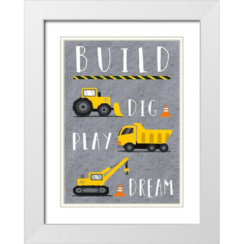 Build White Modern Wood Framed Art Print with Double Matting by Tyndall, Elizabeth