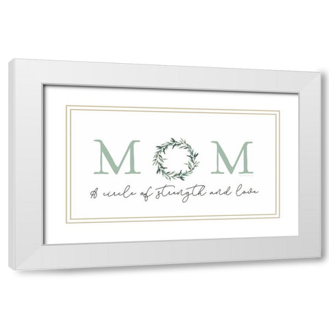 Strength and Love White Modern Wood Framed Art Print with Double Matting by Tyndall, Elizabeth