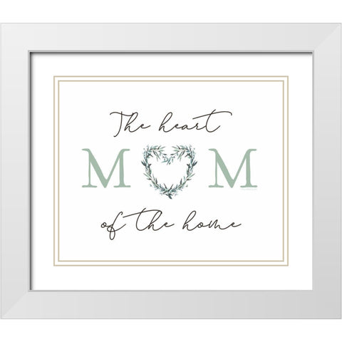 Heart of the Home II White Modern Wood Framed Art Print with Double Matting by Tyndall, Elizabeth