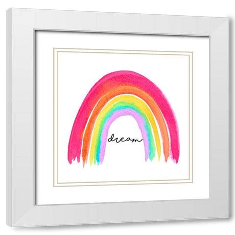 Dream White Modern Wood Framed Art Print with Double Matting by Tyndall, Elizabeth