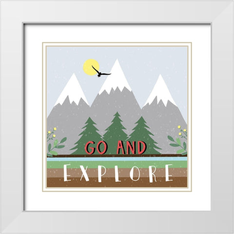 Explore White Modern Wood Framed Art Print with Double Matting by Tyndall, Elizabeth