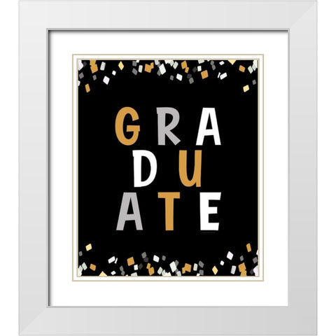 Graduate White Modern Wood Framed Art Print with Double Matting by Tyndall, Elizabeth