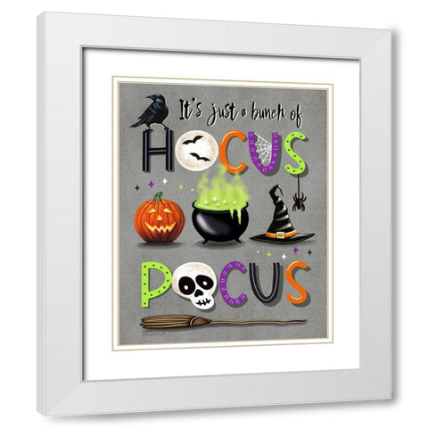 Hocus Pocus White Modern Wood Framed Art Print with Double Matting by Tyndall, Elizabeth