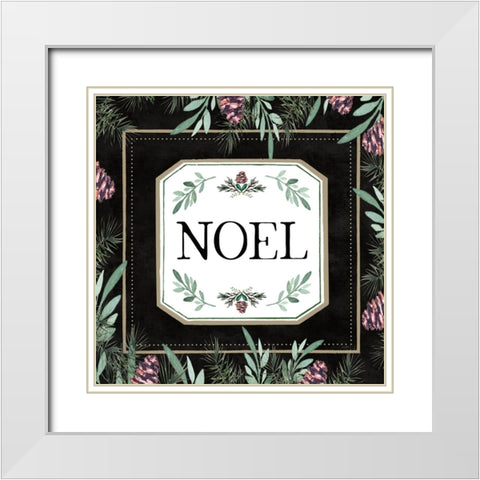 Noel White Modern Wood Framed Art Print with Double Matting by Tyndall, Elizabeth