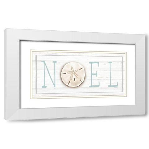 Noel White Modern Wood Framed Art Print with Double Matting by Tyndall, Elizabeth