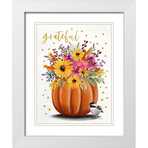 Grateful White Modern Wood Framed Art Print with Double Matting by Tyndall, Elizabeth