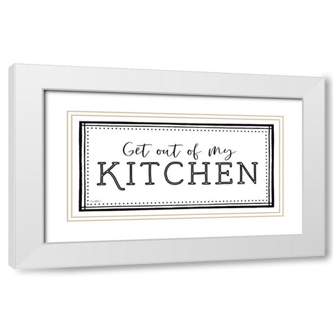 My Kitchen White Modern Wood Framed Art Print with Double Matting by Tyndall, Elizabeth