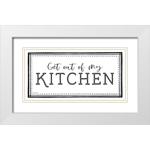 My Kitchen White Modern Wood Framed Art Print with Double Matting by Tyndall, Elizabeth