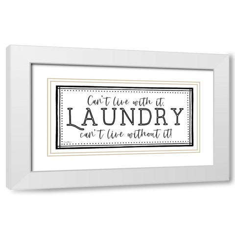 Laundry II White Modern Wood Framed Art Print with Double Matting by Tyndall, Elizabeth