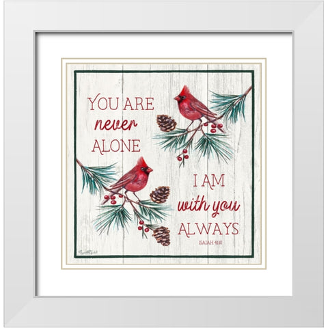 With You Always White Modern Wood Framed Art Print with Double Matting by Tyndall, Elizabeth