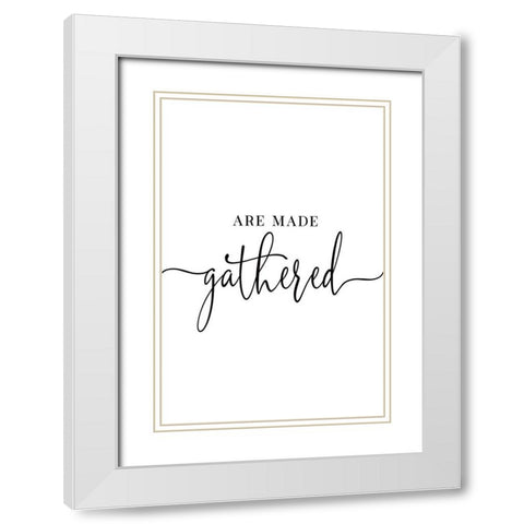 Are Made White Modern Wood Framed Art Print with Double Matting by JJ Design House