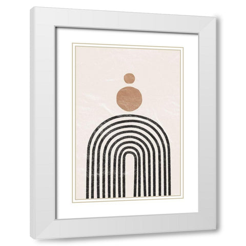 Arches White Modern Wood Framed Art Print with Double Matting by JJ Design House