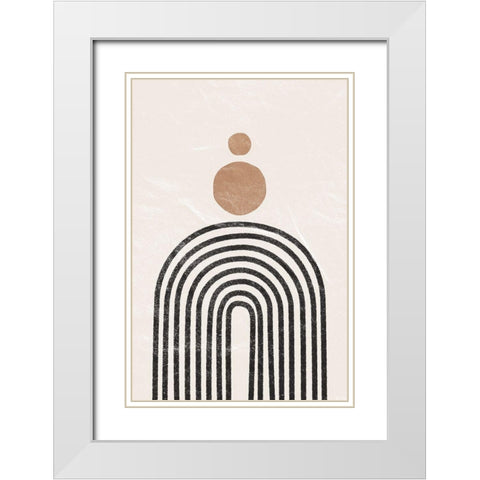 Arches White Modern Wood Framed Art Print with Double Matting by JJ Design House