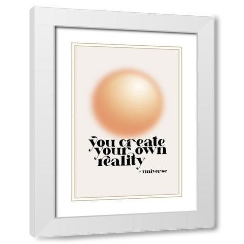 You Create White Modern Wood Framed Art Print with Double Matting by JJ Design