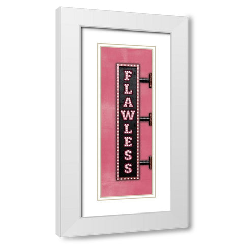 Flawless White Modern Wood Framed Art Print with Double Matting by JJ Design