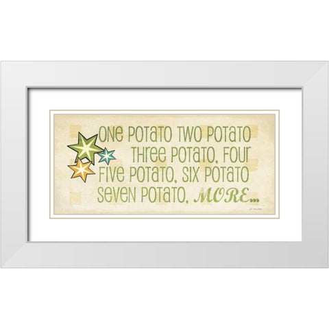 One Potato White Modern Wood Framed Art Print with Double Matting by Moulton, Jo