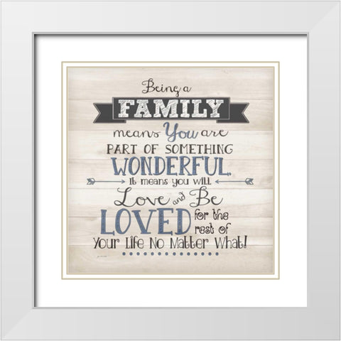 No Matter What White Modern Wood Framed Art Print with Double Matting by Moulton, Jo