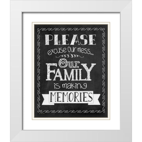 Memories White Modern Wood Framed Art Print with Double Matting by Moulton, Jo