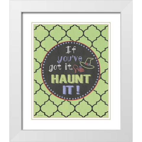 Haunt It! White Modern Wood Framed Art Print with Double Matting by Moulton, Jo