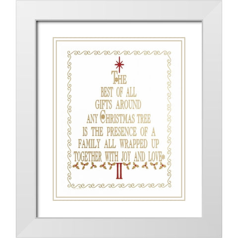 Best Gifts White Modern Wood Framed Art Print with Double Matting by Moulton, Jo