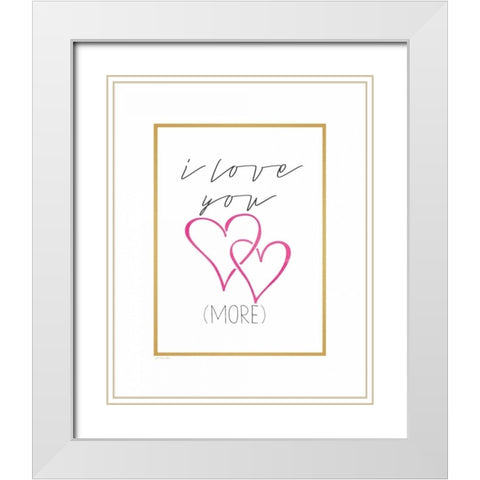 More White Modern Wood Framed Art Print with Double Matting by Moulton, Jo