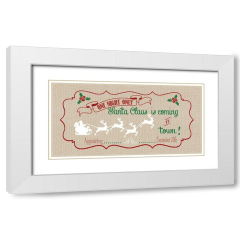 One Night White Modern Wood Framed Art Print with Double Matting by Moulton, Jo