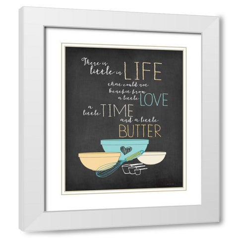 Little White Modern Wood Framed Art Print with Double Matting by Moulton, Jo