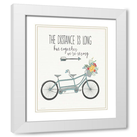 Strong White Modern Wood Framed Art Print with Double Matting by Moulton, Jo