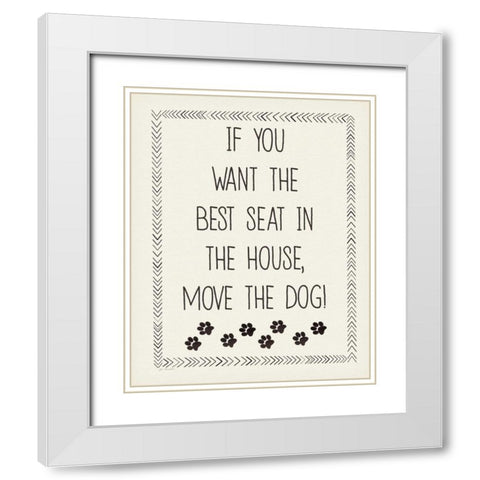Best Seat White Modern Wood Framed Art Print with Double Matting by Moulton, Jo