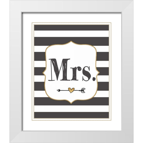 Mrs. White Modern Wood Framed Art Print with Double Matting by Moulton, Jo