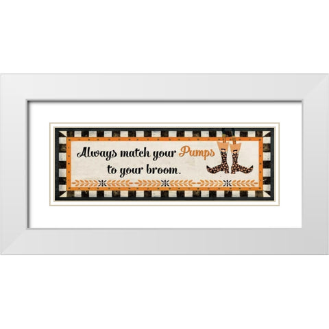 Always Match White Modern Wood Framed Art Print with Double Matting by Moulton, Jo