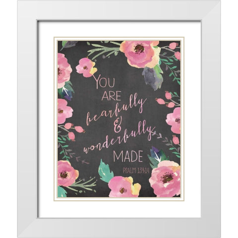 Fearfully and Wonderfully White Modern Wood Framed Art Print with Double Matting by Moulton, Jo