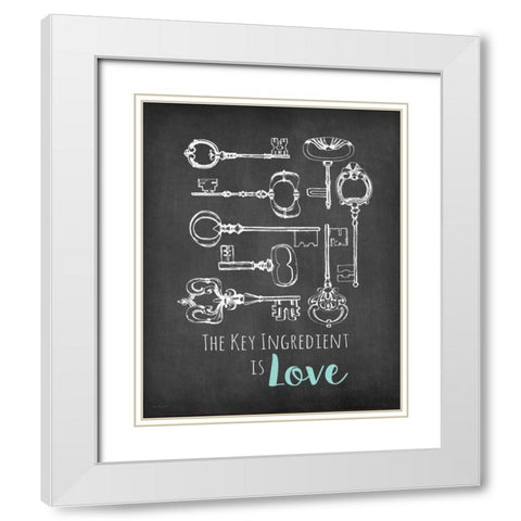 Key Ingredient White Modern Wood Framed Art Print with Double Matting by Moulton, Jo