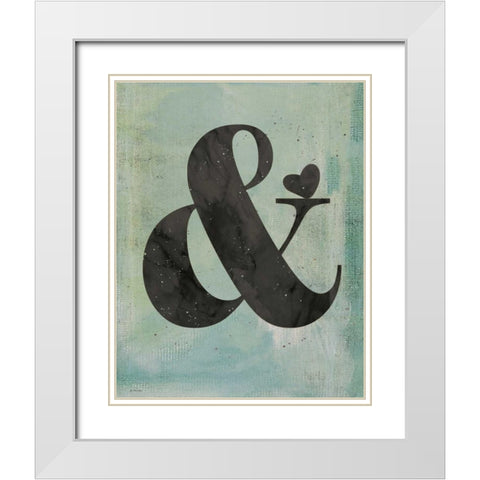 Ampersand White Modern Wood Framed Art Print with Double Matting by Moulton, Jo