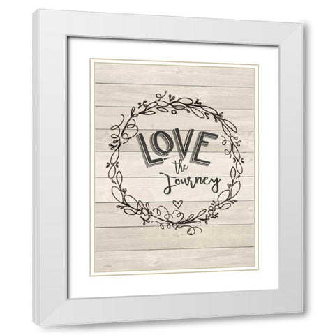 Journey White Modern Wood Framed Art Print with Double Matting by Moulton, Jo