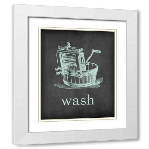 Wash White Modern Wood Framed Art Print with Double Matting by Moulton, Jo