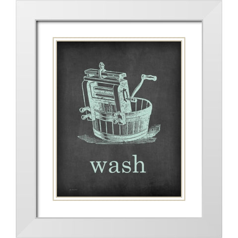 Wash White Modern Wood Framed Art Print with Double Matting by Moulton, Jo