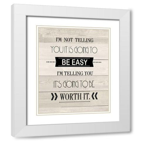 Easy Wood White Modern Wood Framed Art Print with Double Matting by Moulton, Jo
