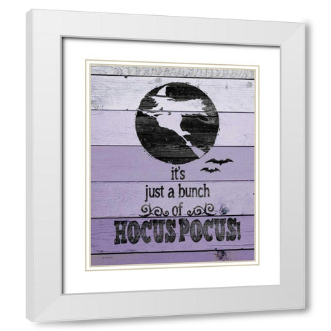 Hocus Pocus White Modern Wood Framed Art Print with Double Matting by Moulton, Jo