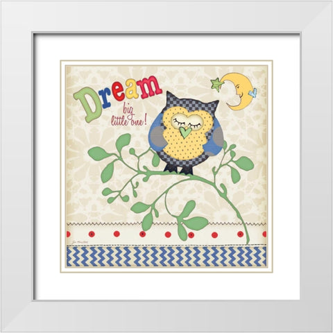 Dream White Modern Wood Framed Art Print with Double Matting by Moulton, Jo